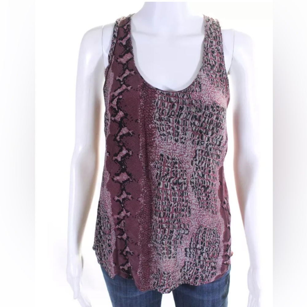 JOIE Silk Snakeskin Print Tank Top Blouse ~ Small - Picture 6 of 10